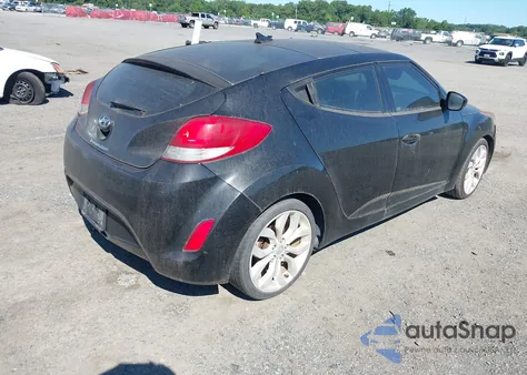 2012 Hyundai Veloster Base W/Black from USA, damaged, VIN KMHTC6AD2CU077504
